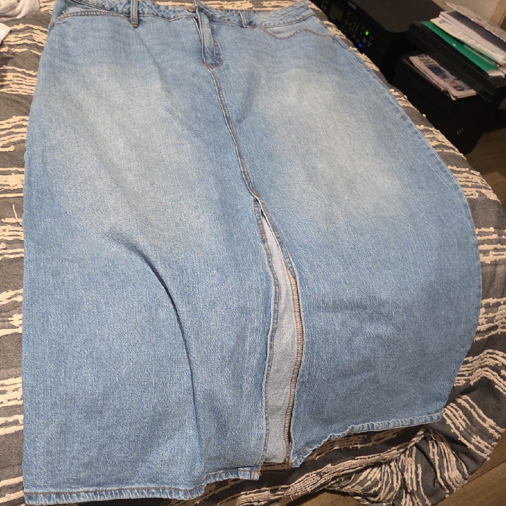 Ava & Viv Light Blue Denim Skirt